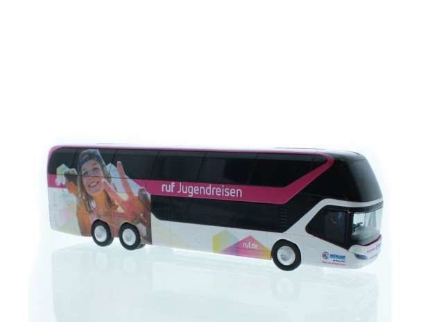 1/87 Neoplan Skyliner ruf Jugendreisen Briskamp Harsewinkel, white/black/pink