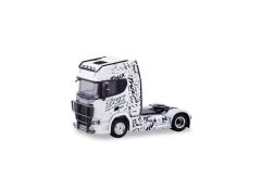 1/87 Scania CR 20 HD Zugmaschine mit Trux Rammschutz *Trux*, white/black