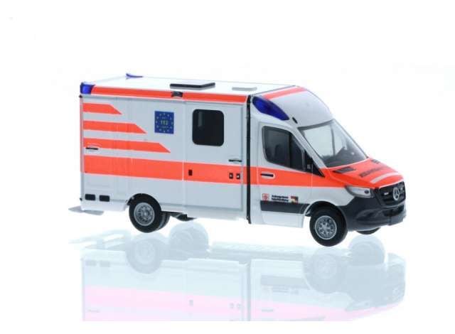 1/87 Mercedes Benz Sprinter *Str. Rettungdienst Halle/Saale*, red/white