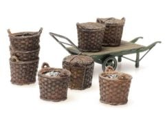 1/87 Fishing baskets with cart