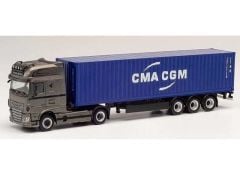 1/87 DAF XF SSC E6 40 ft. Con.Sz. Holzel *CMA/CGM*, blue/grey