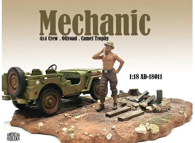 1/18 mechanic crew 4x4 offroad camel trophy #1