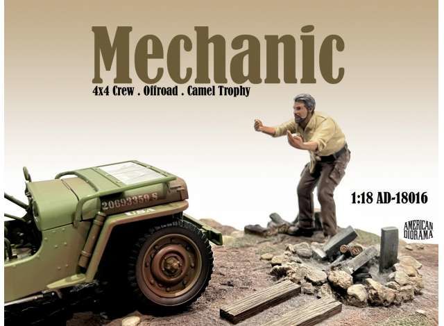 1/18 mechanic crew 4x4 offroad camel trophy #6