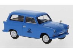 1/87 1960 Trabant P 50 Kombi, Deutsche Post Studiotechnik, blue