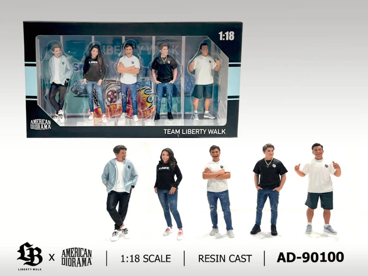 1:18 American Diorama figure set Team Liberty Walk