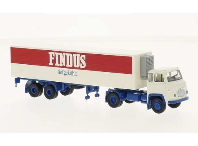 1/87 Scania LB 76 *Findus* Koffer-SZ, white/red/blue