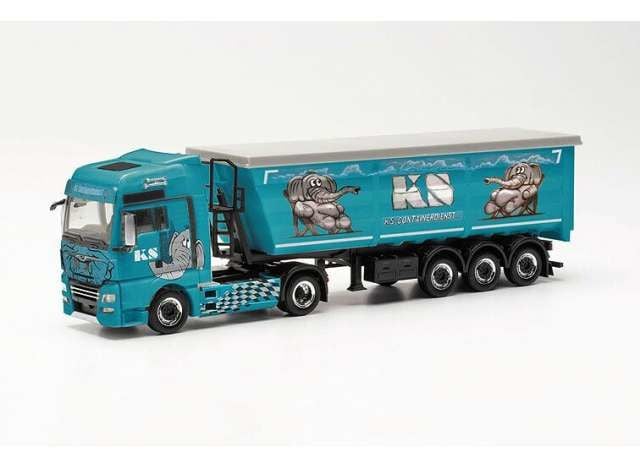 1/87 MAN TGX XXL E6C Stahl Rm KS Containerdienst, blue