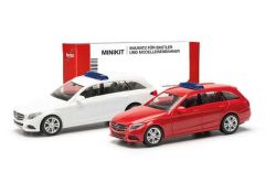 1/87 Mercedes Benz C Combi (Minikit 2x), white/red