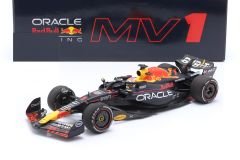 MINICHAMPS - RED BULL - F1 RB19 TEAM ORACLE RED BULL RACING N 1 WORLD CHAMPION WINNER SPAIN GP 2023 MAX VERSTAPPEN