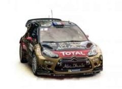 2013 Citroen DS3 WRC Rallye de France Loeb/Elena, black/gold