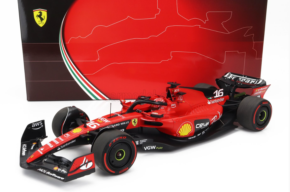 BBR-MODELS - FERRARI - F1 SF-23 TEAM SCUDERIA FERRARI N 16 BAHRAIN GP 2023 CHARLES LECLERC