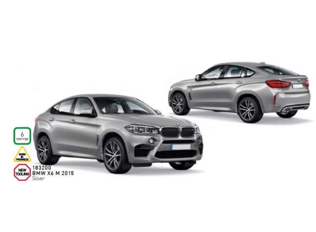 2016 BMW X6M, silver