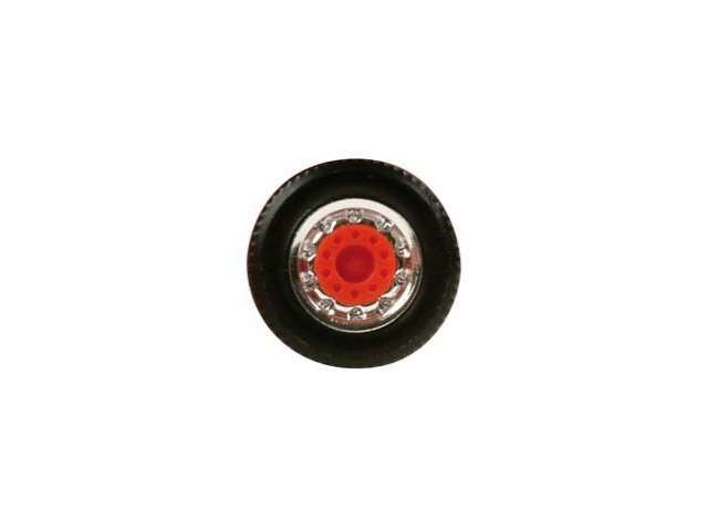 Special Wide Tires For Truck Front Axle Chromium 8 sets, red