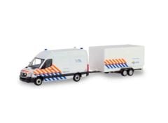 1/87 Mercedes Benz Sprinter Police with Trailer (NL), white