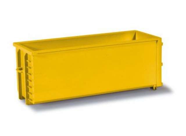 1/87 Roll-off Troughs Containers (2 Pieces), yellow