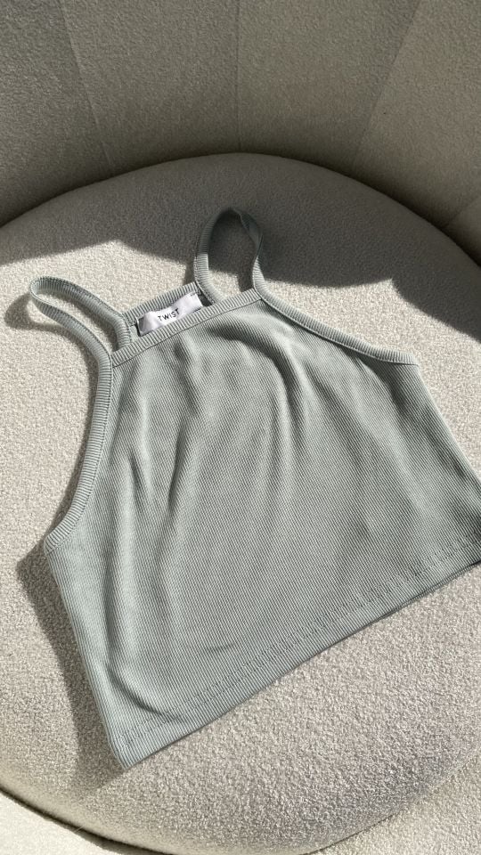 Twst Crop Mint Yeşili