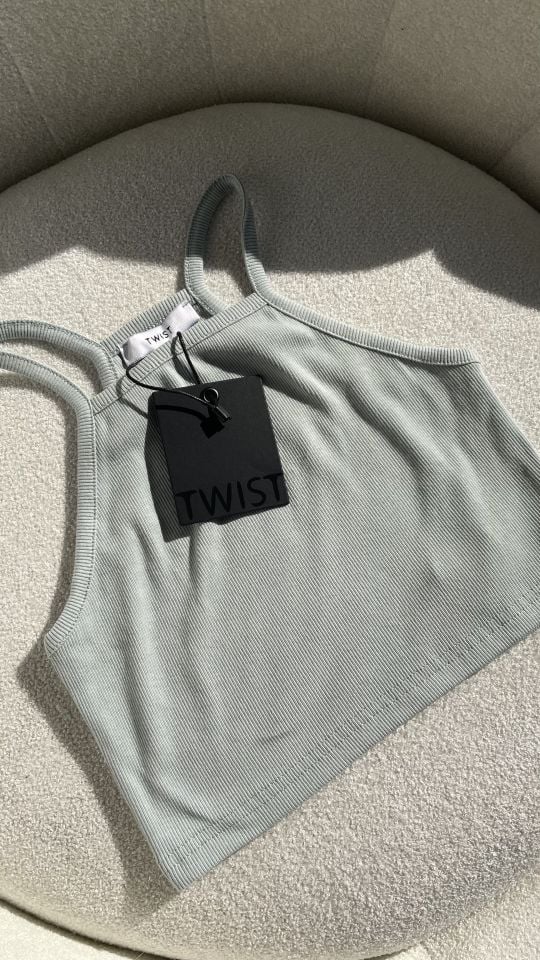 Twst Crop Mint Yeşili