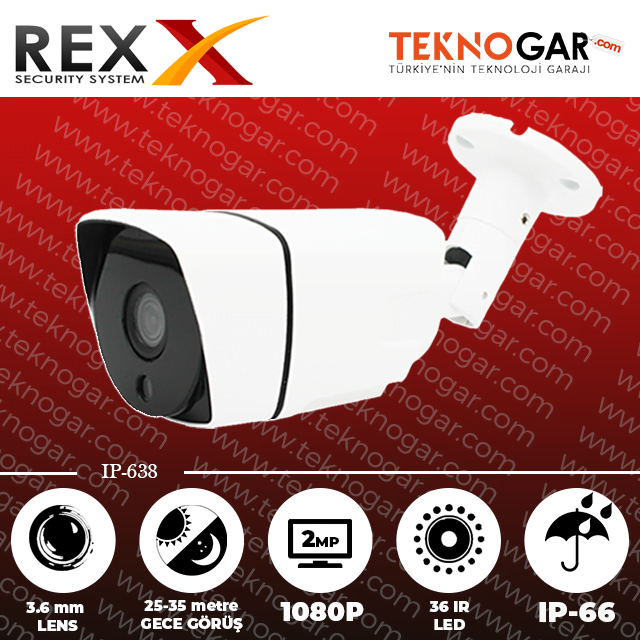 REX IP-638 2MP H265+ STARLIGHT