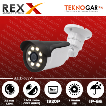 REX AHD 622W 5MP 8 WARMLED 4in1