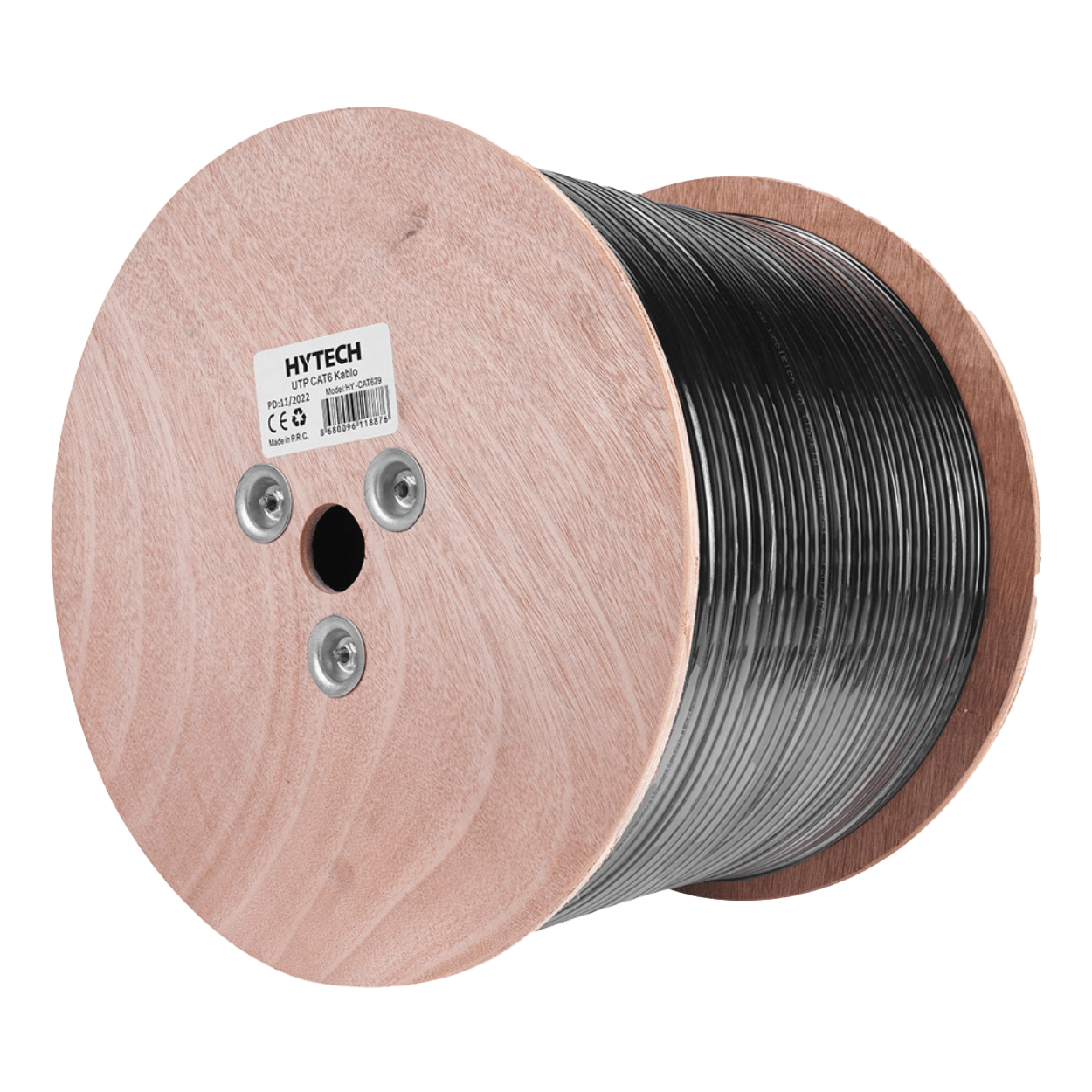 CAT6 KABLO DIŞ ORTAM HYTECH HY-CAT629 305m Gri/Siyah 0.56mm 23awg