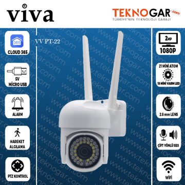 VV-22 WIFI SMART SPEED DOME GÜVENLİK KAMERASI 2MP CLOUD365