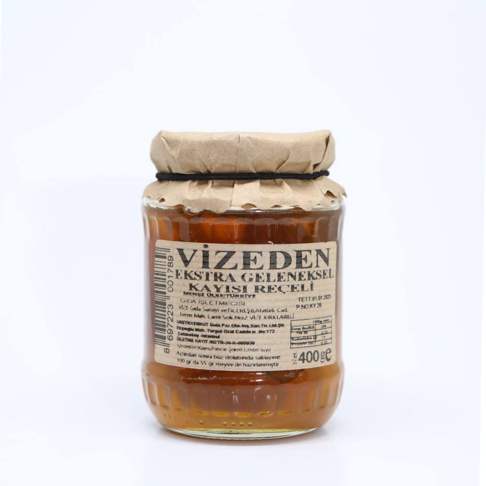 VİZEDEN KAYISI REÇELİ (400Gr)