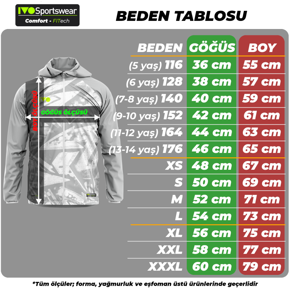 Futbol Antrenman Yağmurluk Sporivo heaven Modern