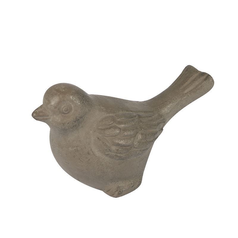 Dekoratif Kuş Obje 14x7 cm Gri