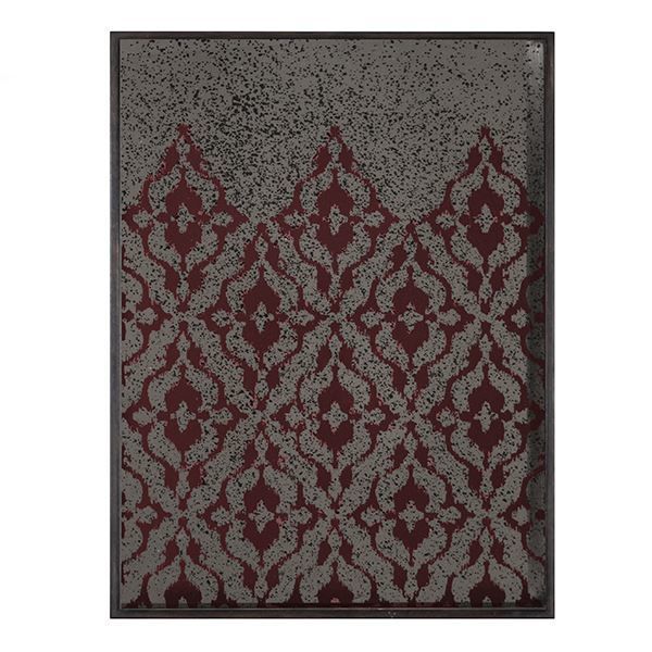 Tepsi Burgundy Ikat 61x46 cm