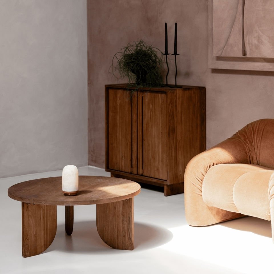 D'Bodhi Ace 100 cm Ahşap Rustic Orta Sehpa