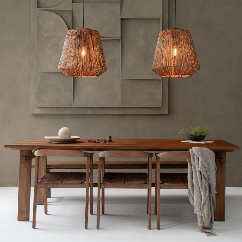 D'Bodhi Crown 55 cm Abaca Naturel Sarkıt