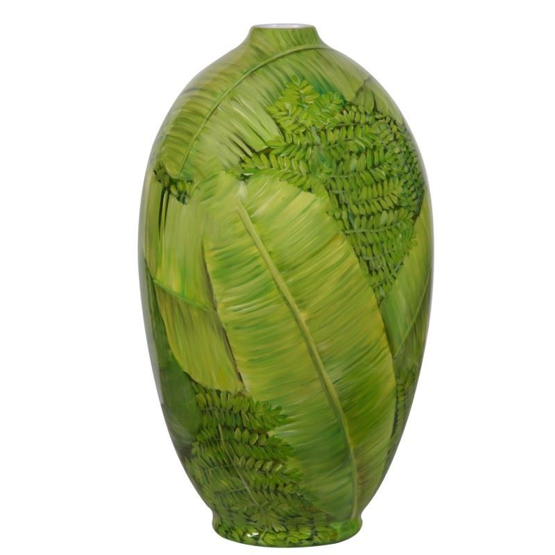 Tropikal Desenli Vazo 60cm