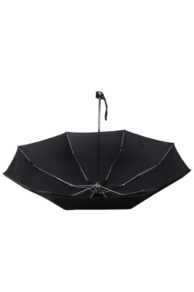 April Erkek Şemsiye Süper Mini Kare Desen Kırmızı Siyah 204-G