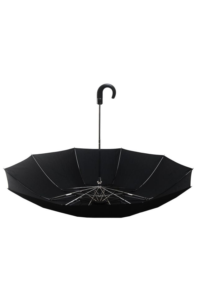 April Baston Saplı Lüx Şemsiye Yarı Otomatik Mini Kare Çizgili Siyah 228-Gl