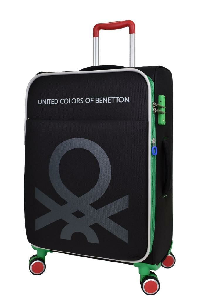 Benetton Orta Boy Kumaş Valiz Siyah Bnt2200