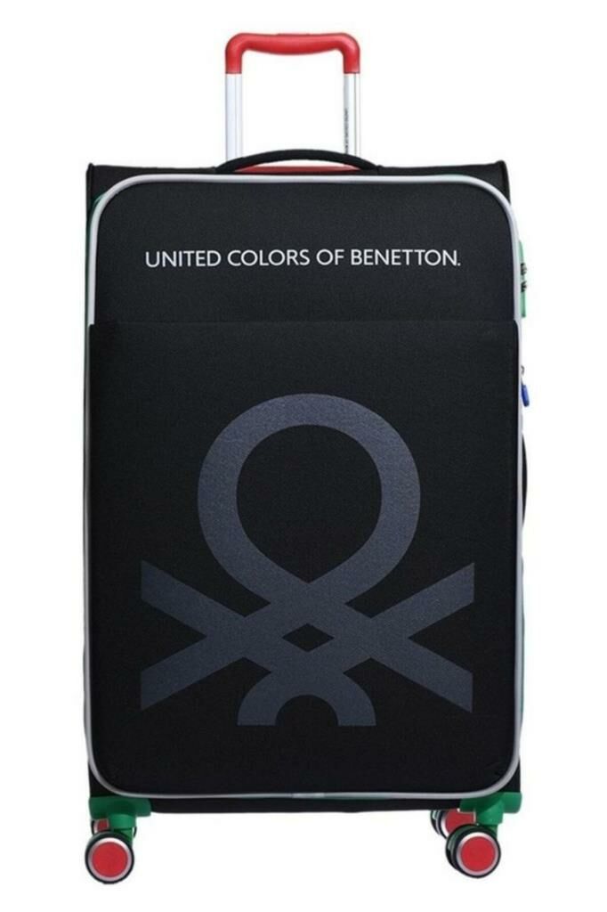 Benetton Büyük Boy Kumaş Valiz Siyah Bnt2200