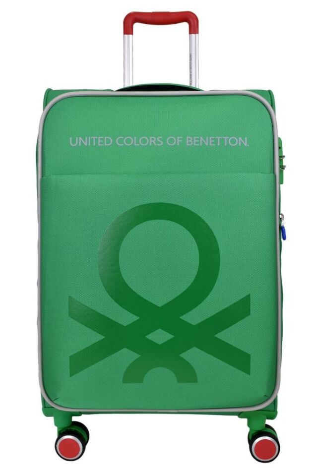 Benetton Büyük Boy Kumaş Valiz Yeşil Bnt2100