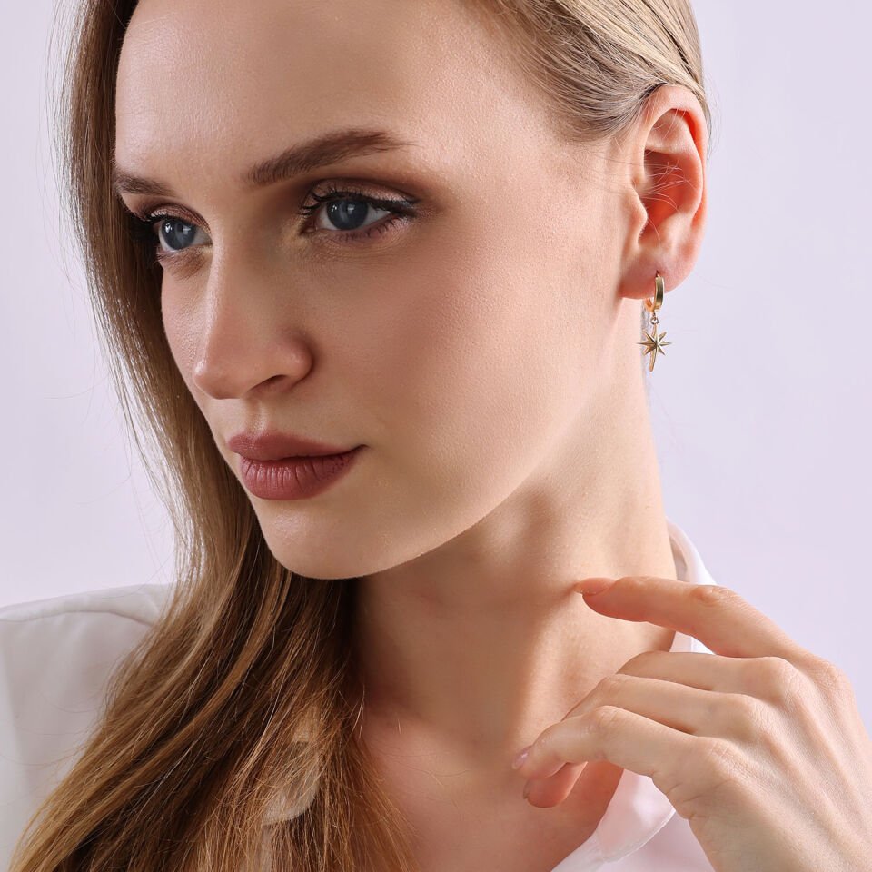 Kutup Yıldızı Küpe