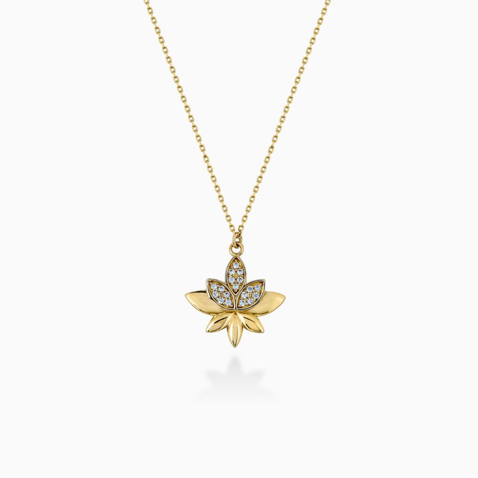 Lotus Çiçeği Kolye