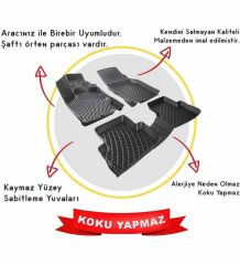 Honda Accord 3D havuzlu paspas 2002-2008 arası Rizline