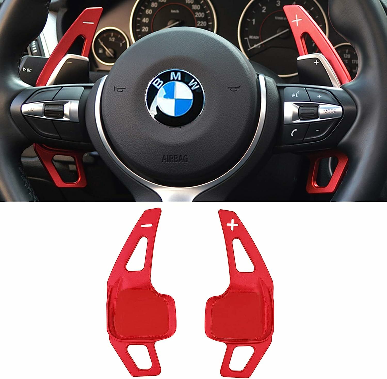 Bmw F33 M Direksiyon F1 Vites Kulakçığı Paddle Shift 2014-2018 arası Kırmızı