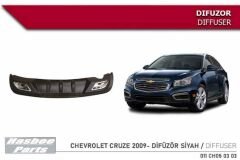 Chevrolet Cruze difüzör Siyah 2009 ve sonrası modeller uyumlu