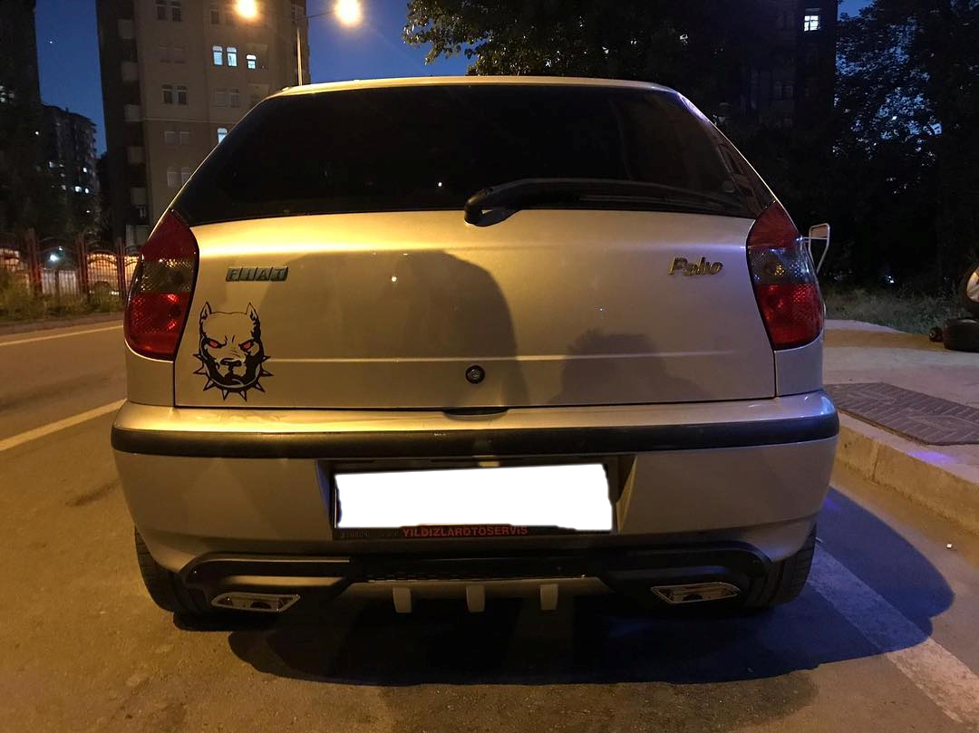 Fiat Palio uyumlu üniversal difüzör Siyah tüm modeller