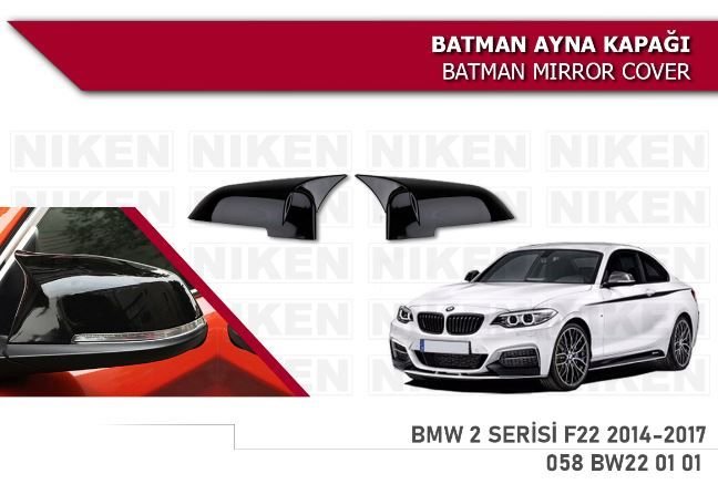 Bmw 2 serisi F22 Yarasa Ayna Kapağı (Yapıştırmalı) 2014-2017 arası modeller Niken