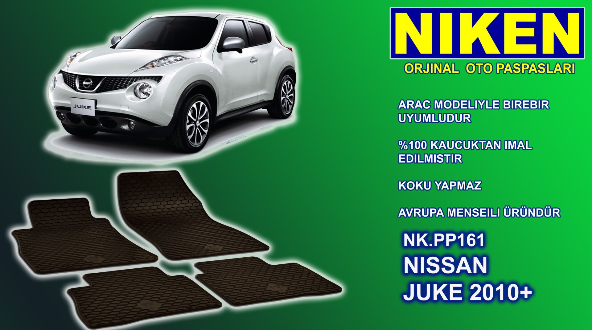 Nissan Juke paspas kauçuk oem germany 2010-2015 Arası NİKEN