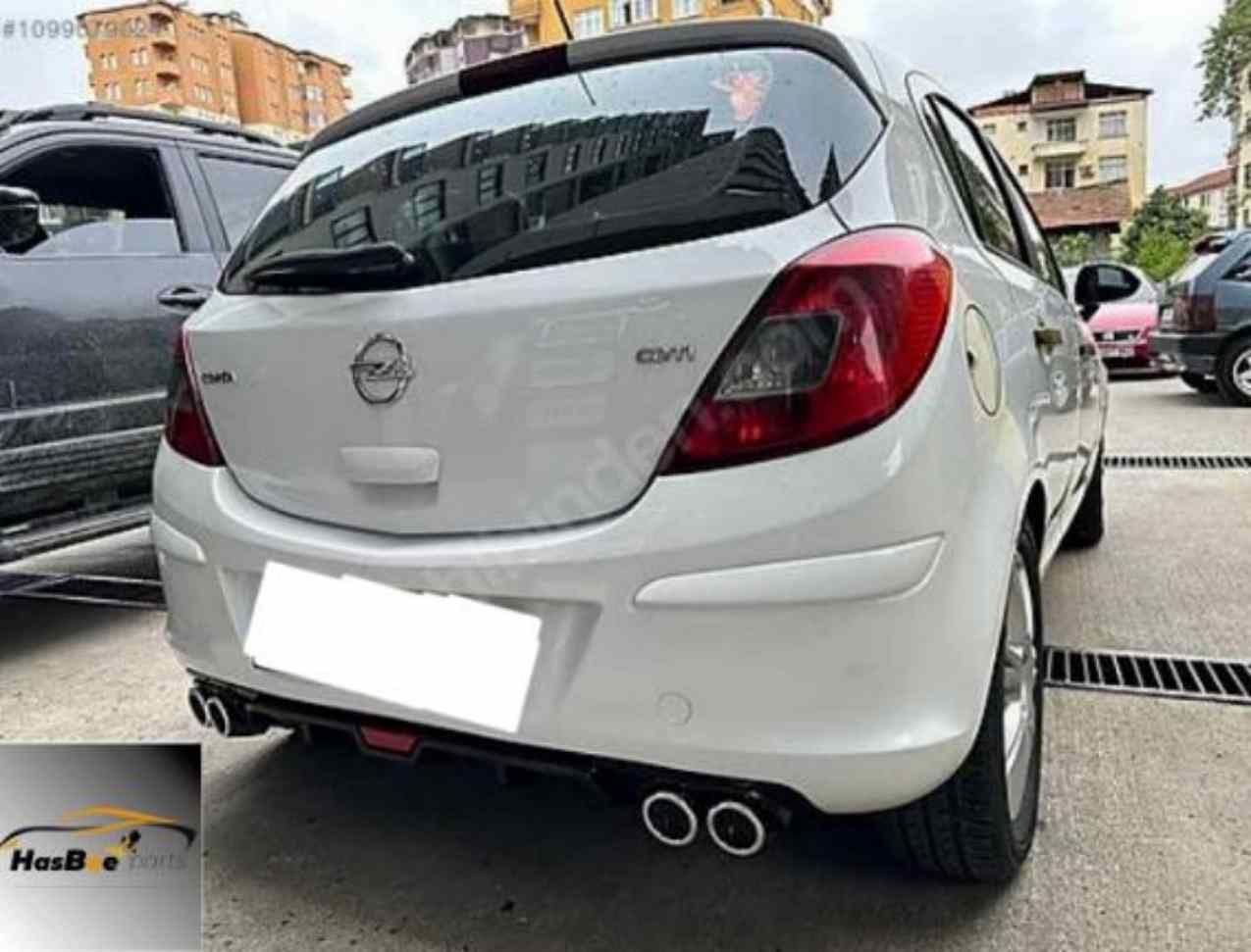 Opel Corsa D uyumlu üniversal difüzör Siyah 2007-2014 arası