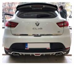 Renault Clio 4 uyumlu arka tampon altı difüzör Gri 2012-2019 arası