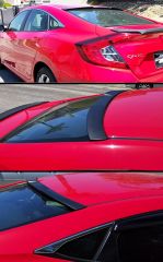 Honda Civic Rs cam üstü spoiler boyalı (Pianoblack) 2016-2021 arası