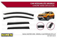 Dacia Duster Kromlu Cam Rüzgarlığı Niken 2018+