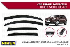 Nissan Qashqai Kromlu Cam Rüzgarlığı Niken 2007-2013